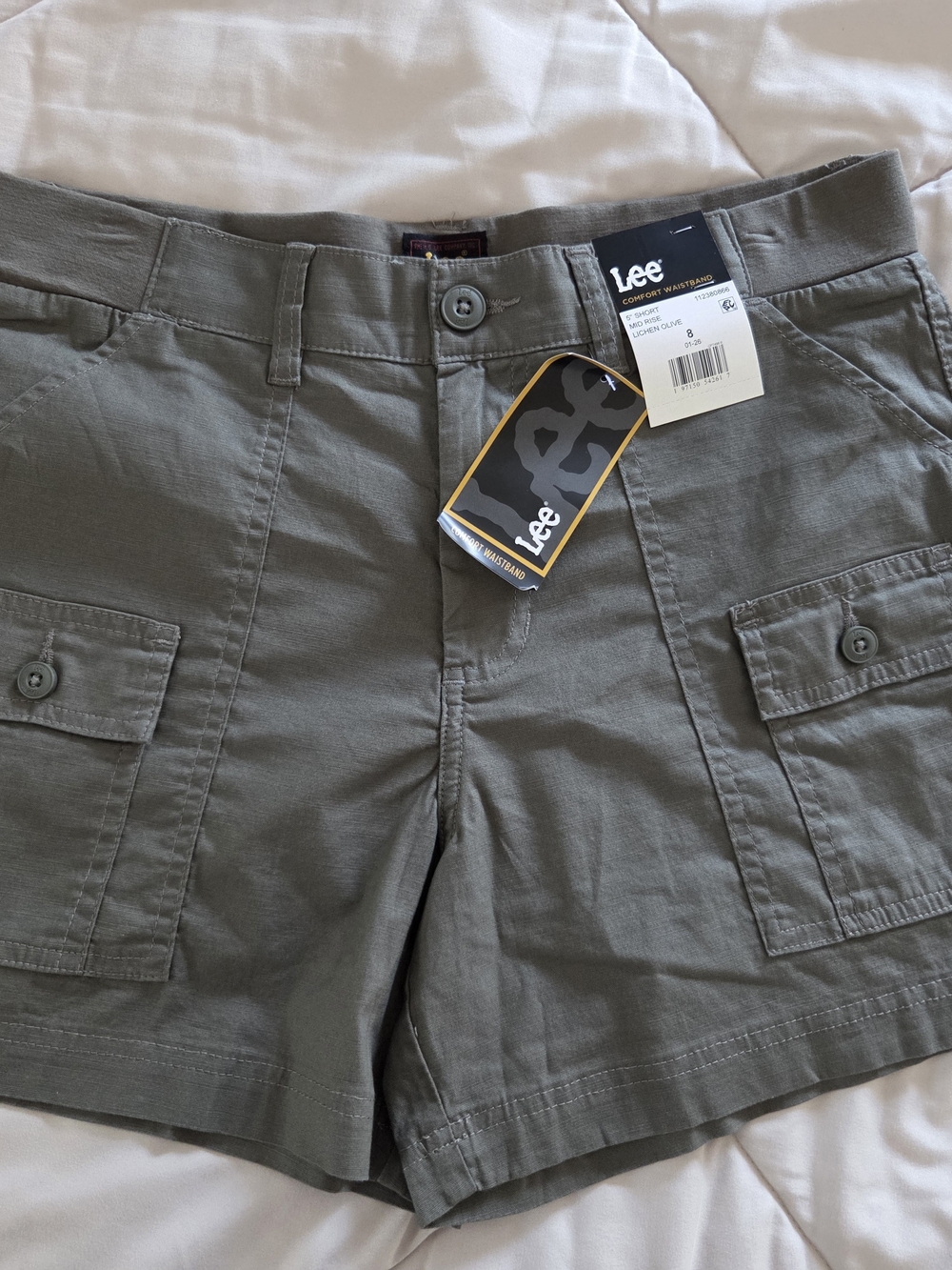 Lee Men’s Olive Green Cargo Shorts